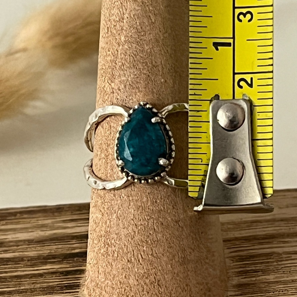 New 925 Solid Sterling Silver Emerald Gemstone Ri… - image 7